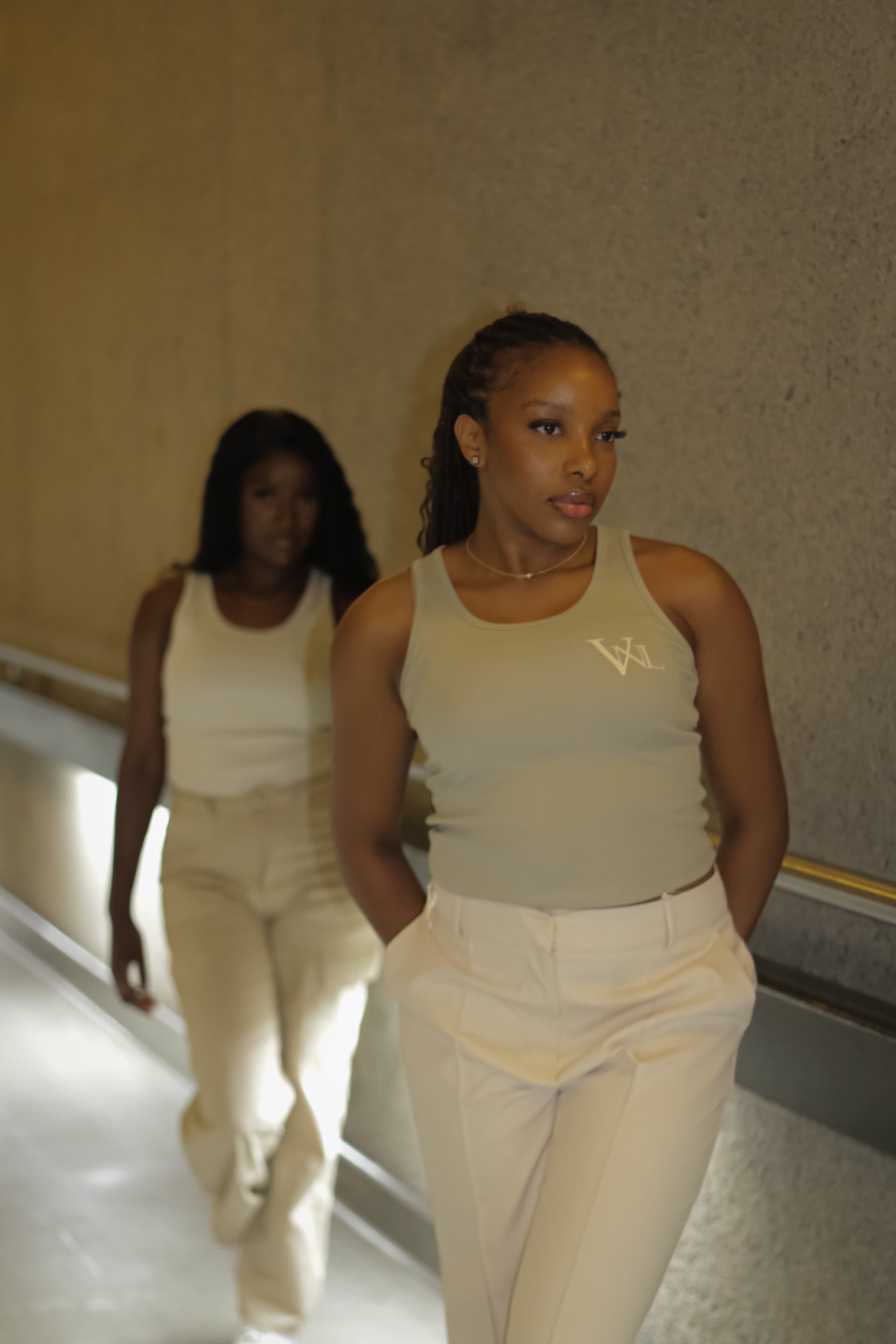 REPRESENT THE VISION TANK-TOP [KHAKI]