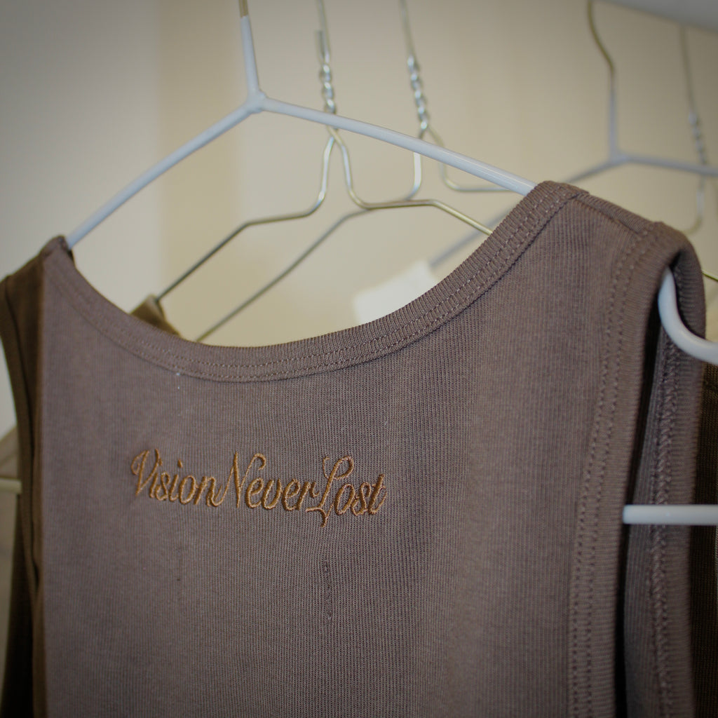 REPRESENT THE VISION TANK-TOP [BROWN]