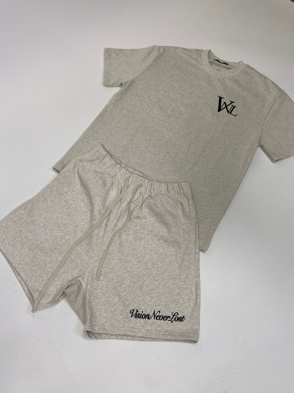 REPRESENT THE VISION SHORTS [OAT GREY]
