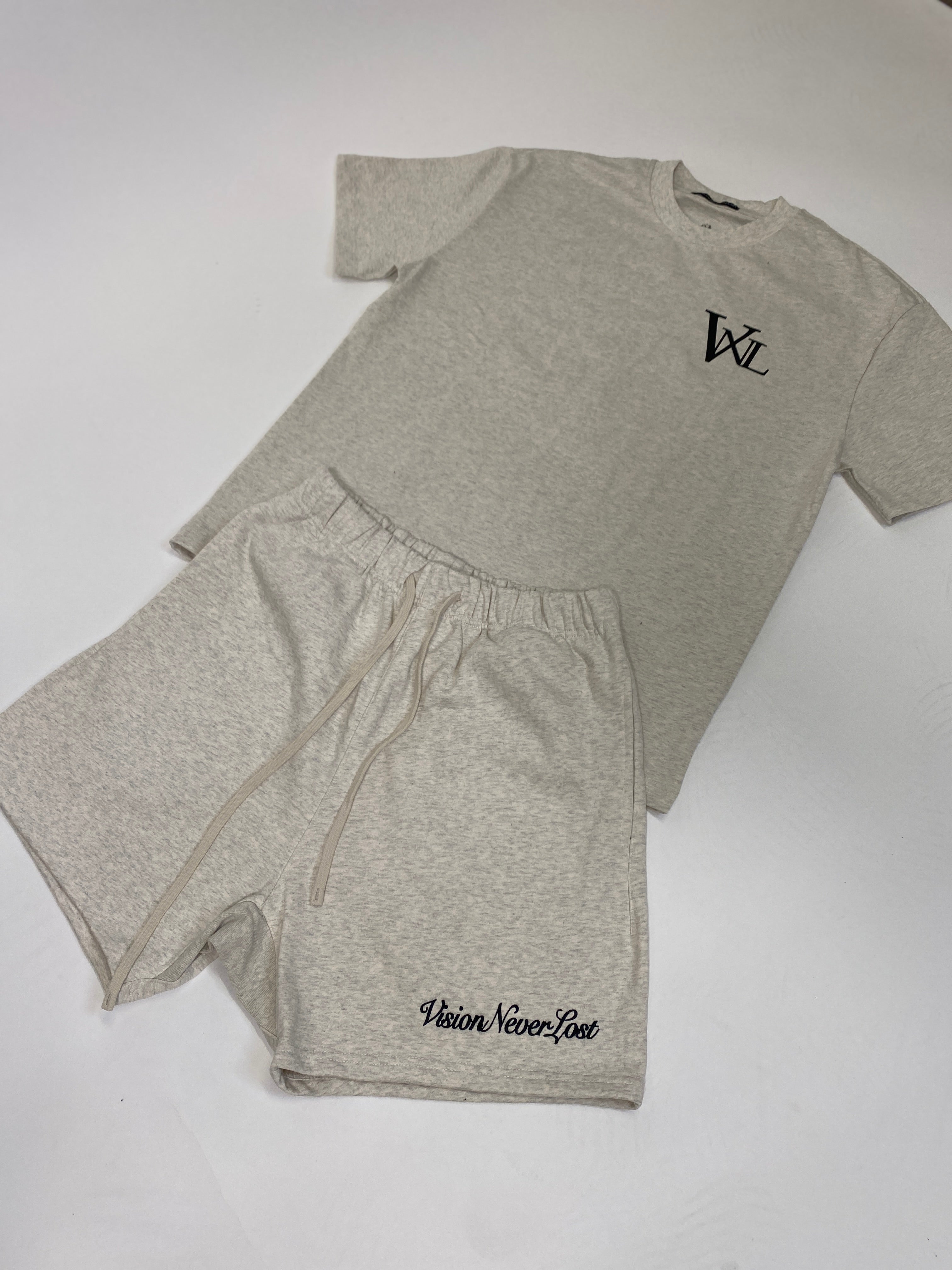 REPRESENT THE VISION SHORTS [OAT GREY]