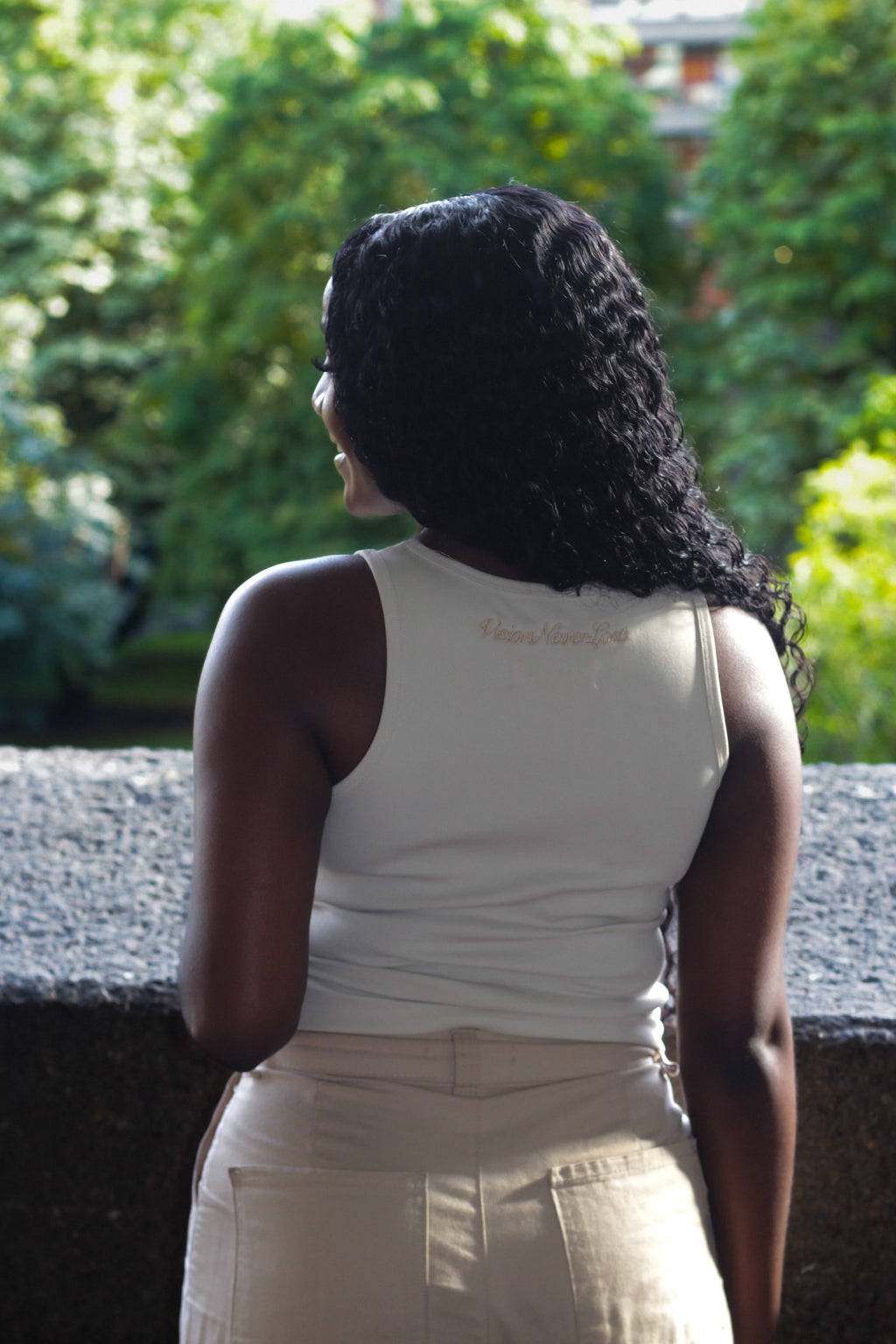 REPRESENT THE VISION TANK-TOP [DUSTY SAND]