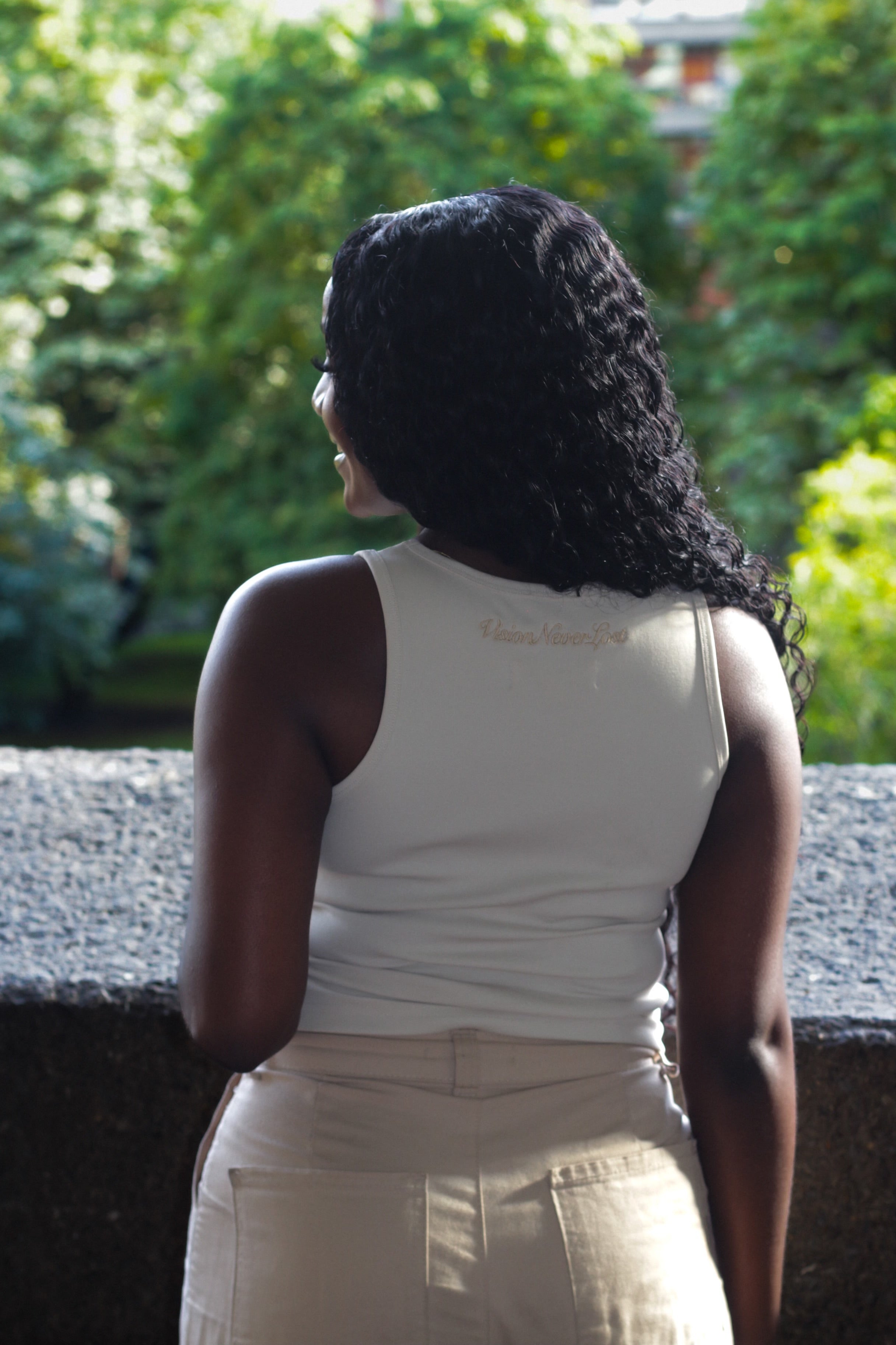 REPRESENT THE VISION TANK-TOP [DUSTY SAND]