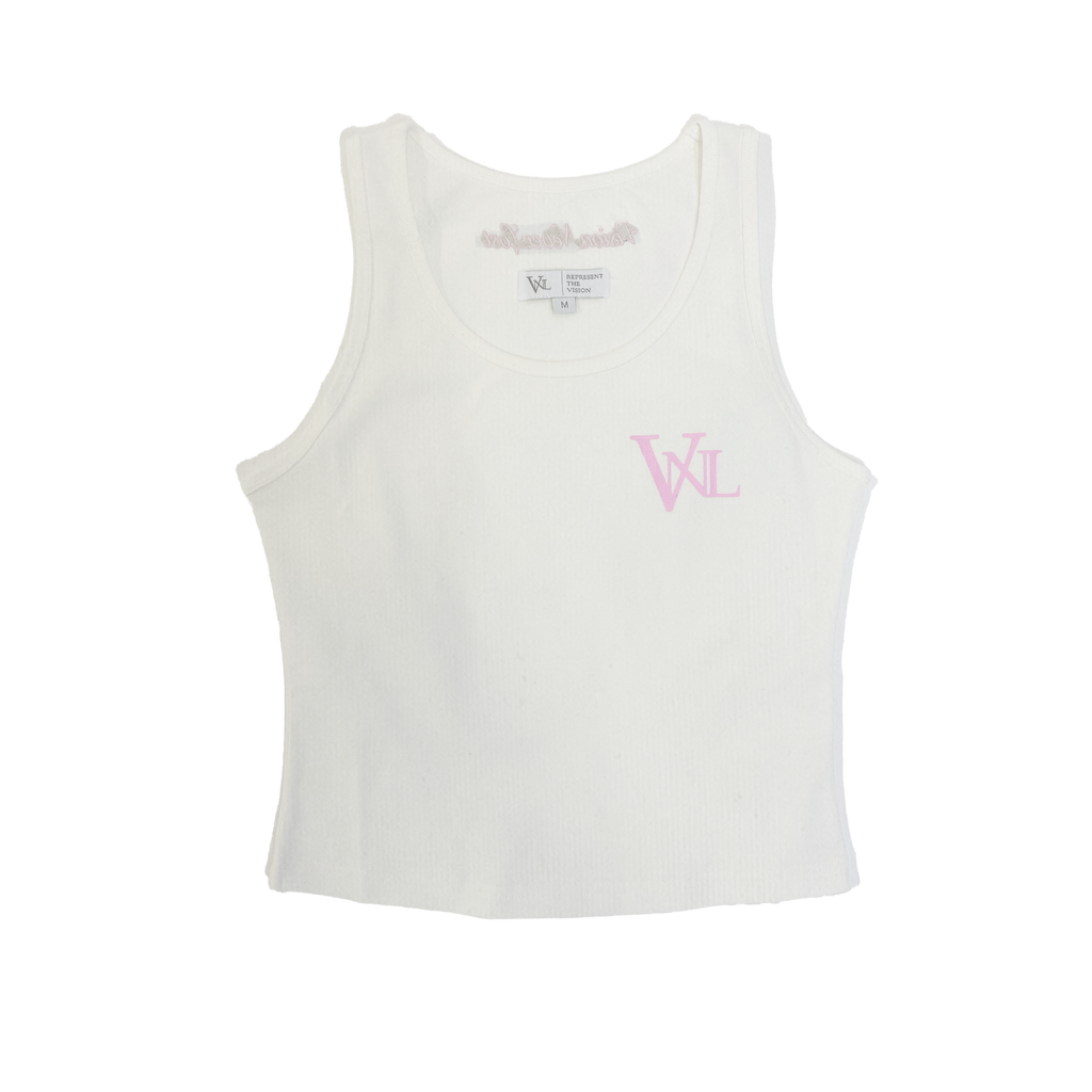 REPRESENT THE VISION TANK-TOP [WHITE/PINK]
