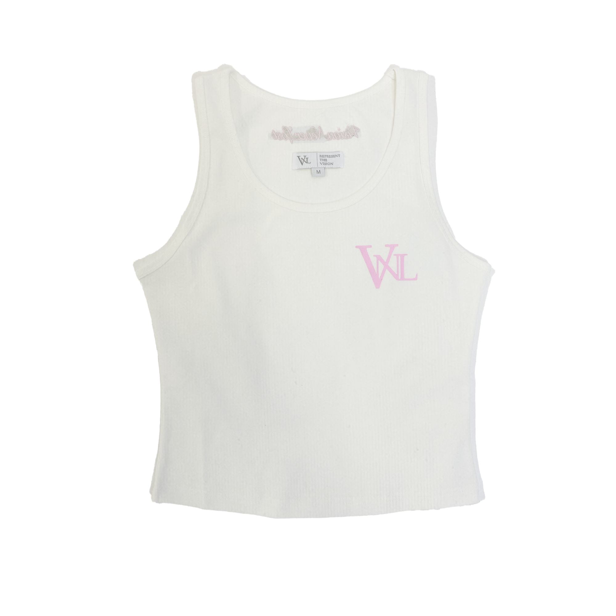 REPRESENT THE VISION TANK-TOP [WHITE/PINK]